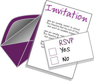 invitation with RSVP