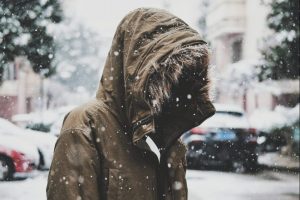 Person in winter jacket