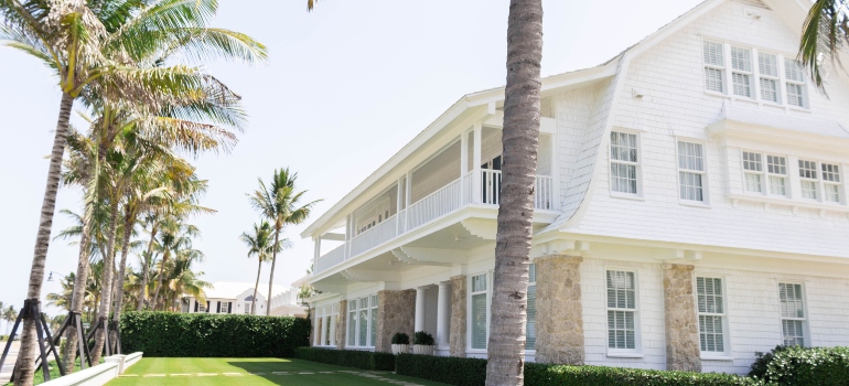 a white house in Palm Beach