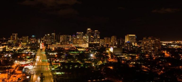 Night view on Fort Lauderdale